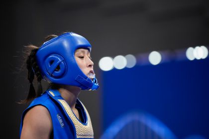 杭州亚运会武术散打女子60公斤级半决赛 吴晓微晋级决赛