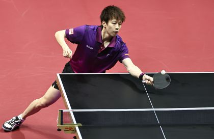 十五运会乒乓球男单1/16决赛 广东队林高远4比2战胜福建队程靖淇