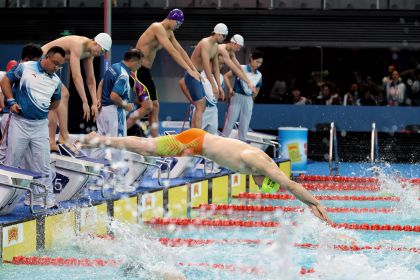 十五运会游泳男子4x100米自由泳接力 孙杨领衔出战浙江队晋级决赛