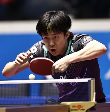 十五运会乒乓球男单1/16决赛 北京队王楚钦4比1战胜黑龙江队魏世皓