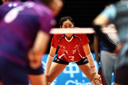 十五运会女子排球小组赛A组 河南队3比0击败四川队