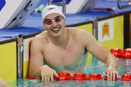 十五运会男子50米蛙泳决赛 上海队郑英昊获得冠军