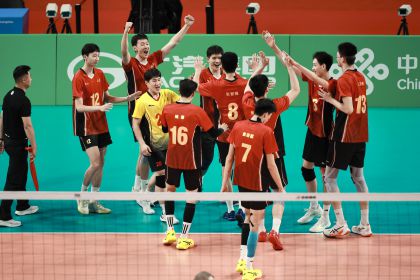 十五运会男子排球20岁以下组3-4名决赛 山东队获得铜牌