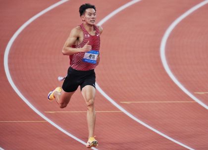 十五运会男子十项全能400米 上海选手费翔小组第二