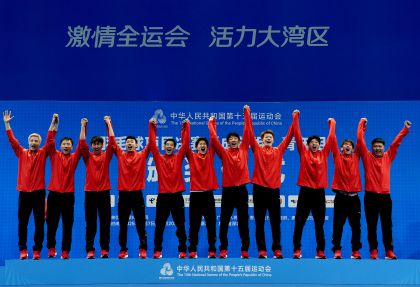 十五运羽毛球男子团体决赛 江苏队夺冠
