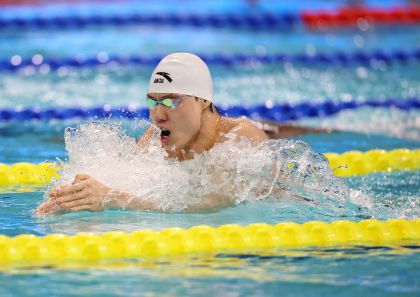 十五运会男子200米蛙泳决赛 上海队覃海洋获得冠军