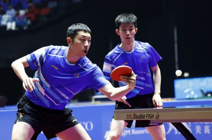 十五运会乒乓球男子团体小组赛 北京队3比2胜上海队