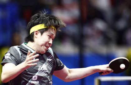 十五运会乒乓球男子单打铜牌赛 北京队王楚钦4比1击败辽宁队袁励岑