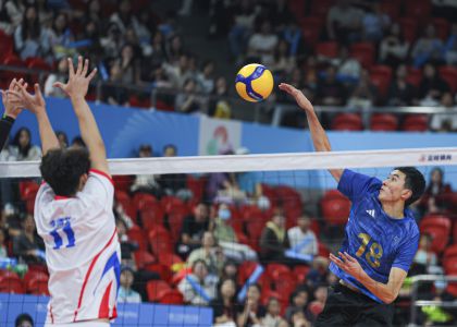 十五运会男子排球18岁以下组3-4名决赛 上海队3比0胜黑龙江队