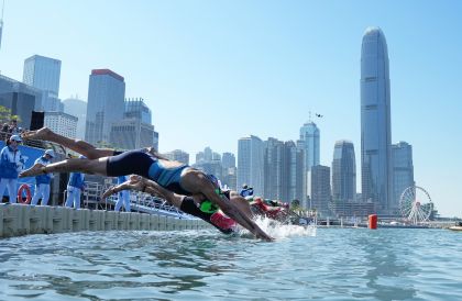 十五运铁人三项混合接力决赛 山东队夺冠