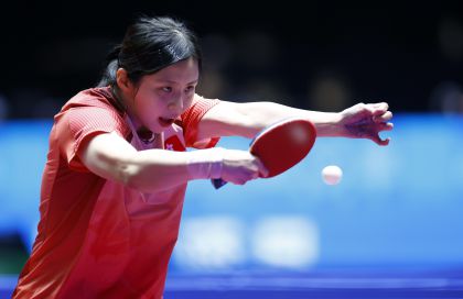 十五运会乒乓球女团小组赛C组 黑龙江3比0胜利香港