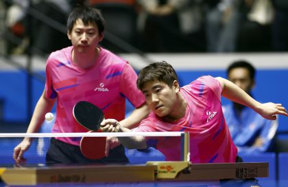 十五运会乒乓球男子团体小组赛D组 河北队3比0胜辽宁队