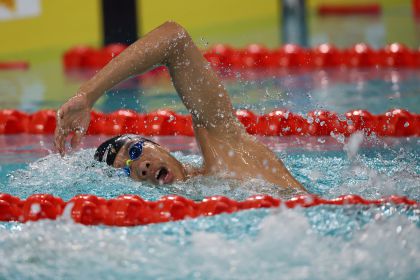 十五运会男子1500米自由泳决赛 山东队张展硕获得冠军