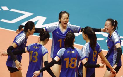 十五运会女子排球1/4交叉赛 河南队0比3不敌上海队