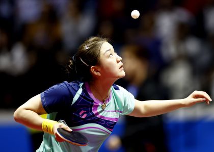 十五运会乒乓球女子团体小组赛D组 山东队3比1胜四川队