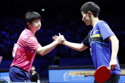 十五运会乒乓球女子团体决赛 山东队3比2胜河北队