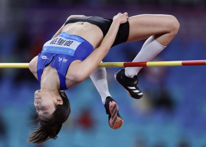 十五运会田径女子跳高决赛 湖北队邵雨琪夺冠