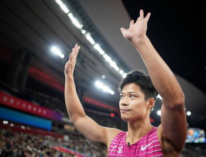 十五运会田径男子4x100米接力决赛 广东队获得第四名