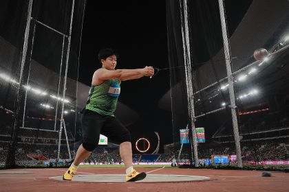 十五运会田径女子链球决赛 江苏队赵杰夺冠