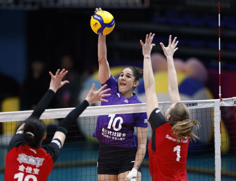 2025-2026中国女排超级联赛 天津渤海银行3比2击败北京北冰洋