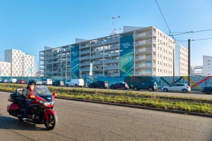 米兰冬奥会奥运村现场风光