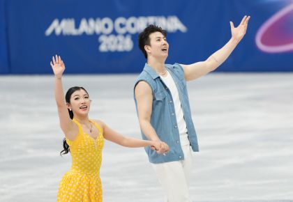 米兰冬奥会花样滑冰冰舞韵律舞  王诗玥/柳鑫宇排名第21位