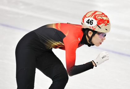 兰冬奥会短道速滑女子500米半决赛 范可新无缘决赛