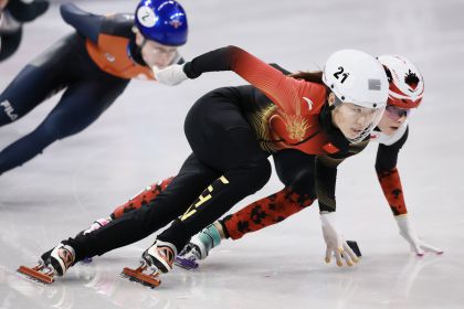 米兰冬奥会短道速滑女子1500米B组决赛 张楚桐获得第四名