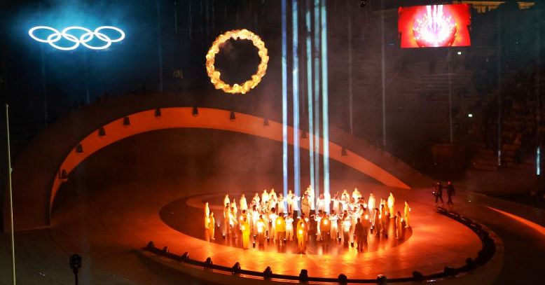 图为2030年冬奥会主题表演。（中国体育图片 白宇 摄）